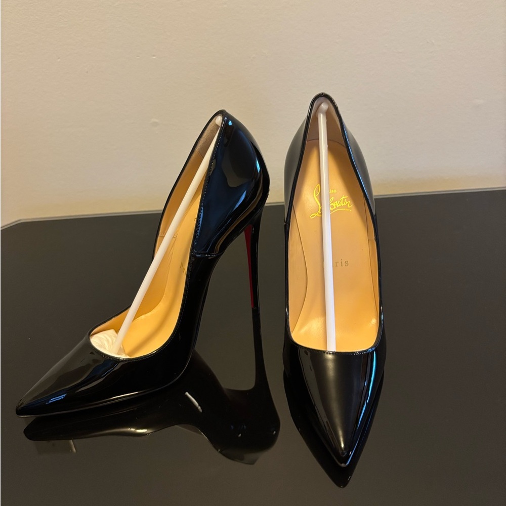 Christian Louboutin So KateBlack Patent Pointed Toe Pumps - Picture 7 of 9